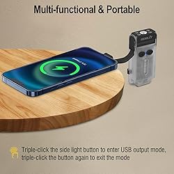 BORUIT V30 Rechargeable EDC Flashlight with 365nm