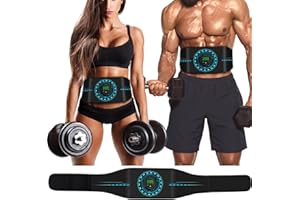 LESOFI ABS Stimulator,Ab Stimulator Muscle Toner, Muscle Machine Workout Equipment, Ab Toning Belt Muscle Toner Fitness Training for Abdomen/Stomach,Ab Trainer Body Shape Home/Office Weight Loss 1 Pack