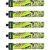 BETAFPV 5pcs Lava II 1S 320mAh LiHV Battery 3.8V 95C with BT2.0 Connector | Upgraded Z-Folding technology, Compatible with 1S Tiny Whoop Drone Quadcopter like Cetus FPV Kit, Air65, Meteor65 Pro