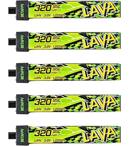 Amazon.com: BETAFPV 2pcs Lava II 2S 580mAh Battery 7.6V 95C LiHV