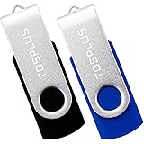 2Pack 32GB USB 2.0 Flash Drives Thumb Drives Memory Stick Jump Drive Zip Drive (Black/Blue)