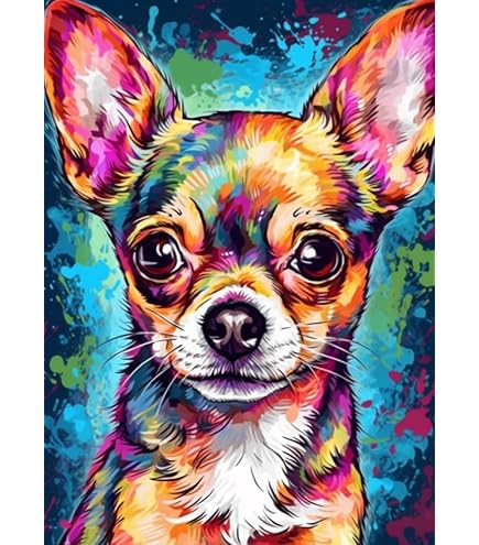 Diamond Painting Chihuahua - 5D Diamantbild 20x30cm DIY Set