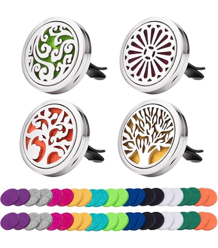 Diffuseur d'thérapie Voiture avec 10 Tampons de Recharge 30mm(Couleur Aléatoire) [440