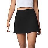 UNISSU Hugcurve Tennis Skirts for Women with Inner Pockets High Waisted Athletic Skorts for Running Golf Workout Sports