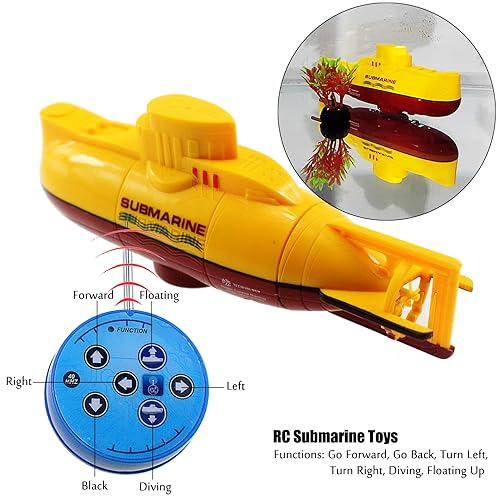 Yellow Submarine Toy Mini Remote Control Submarine Tipmant