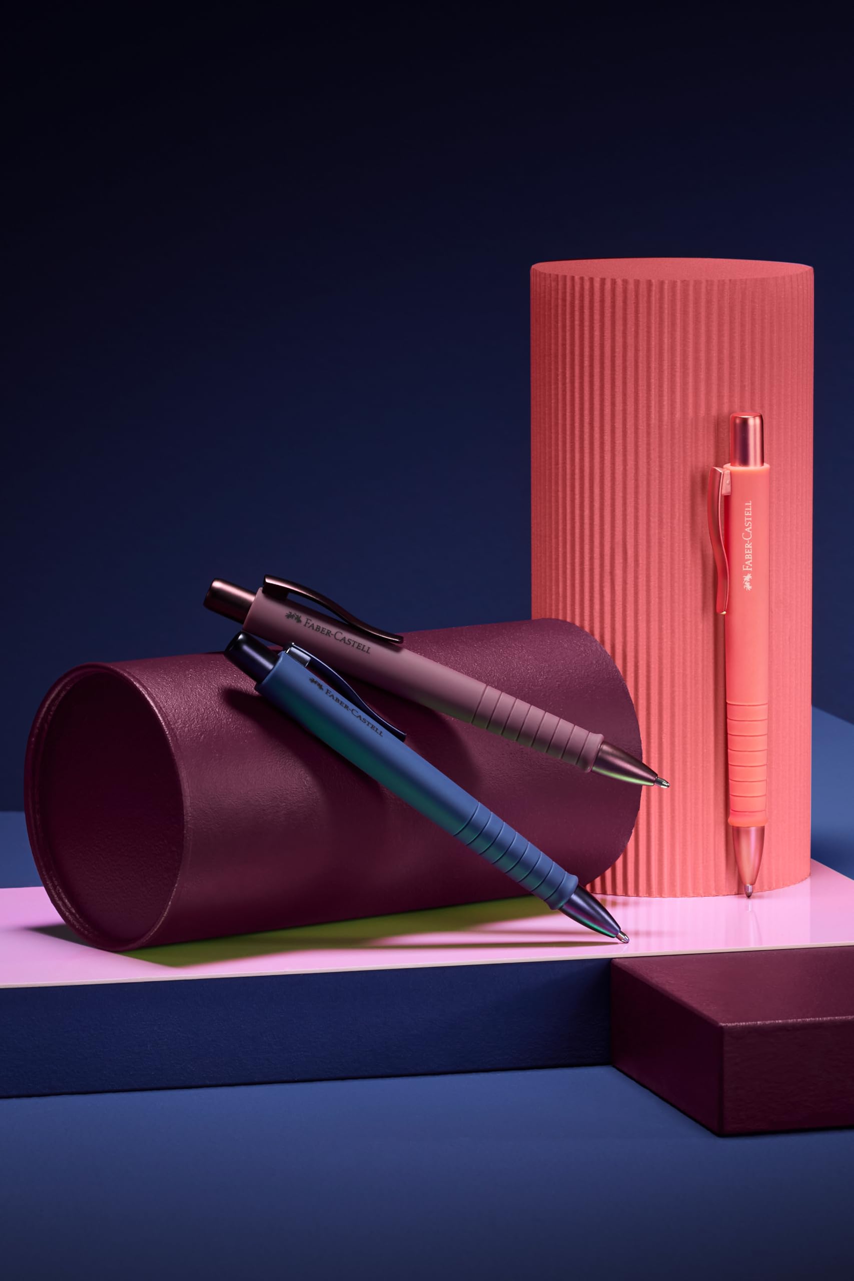 Faber-Castell 205280 - Kugelschreiber Poly Ball Urban Future Dusk, 2 Stück, mit auswechselbarer XB Mine, dokumentenecht 3