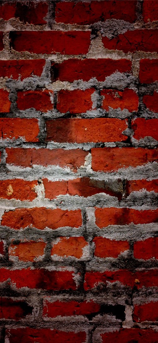 PeelitStickit Brick Texture in Red Style, Wallpaper Design, Wall Mural ID-014, vinyl