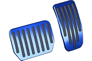 QIRUIMY Foot Pedal Pads Set for Tesla Model 3 Model Y, Non-Slip Performance Aluminum Car Accessories Brake & Accelerator Pedal Covers for Model 3/Y (Blue)