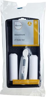 Harris Seriously Good Woodwork Mini Roller Set 4in Tray Frame Gloss Sleeves view 3