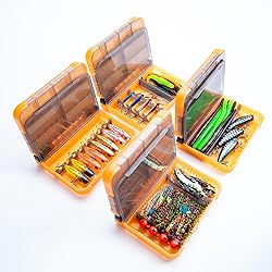 Tcakelox 5 Pack Mini Plastic Tackle Boxes for Small