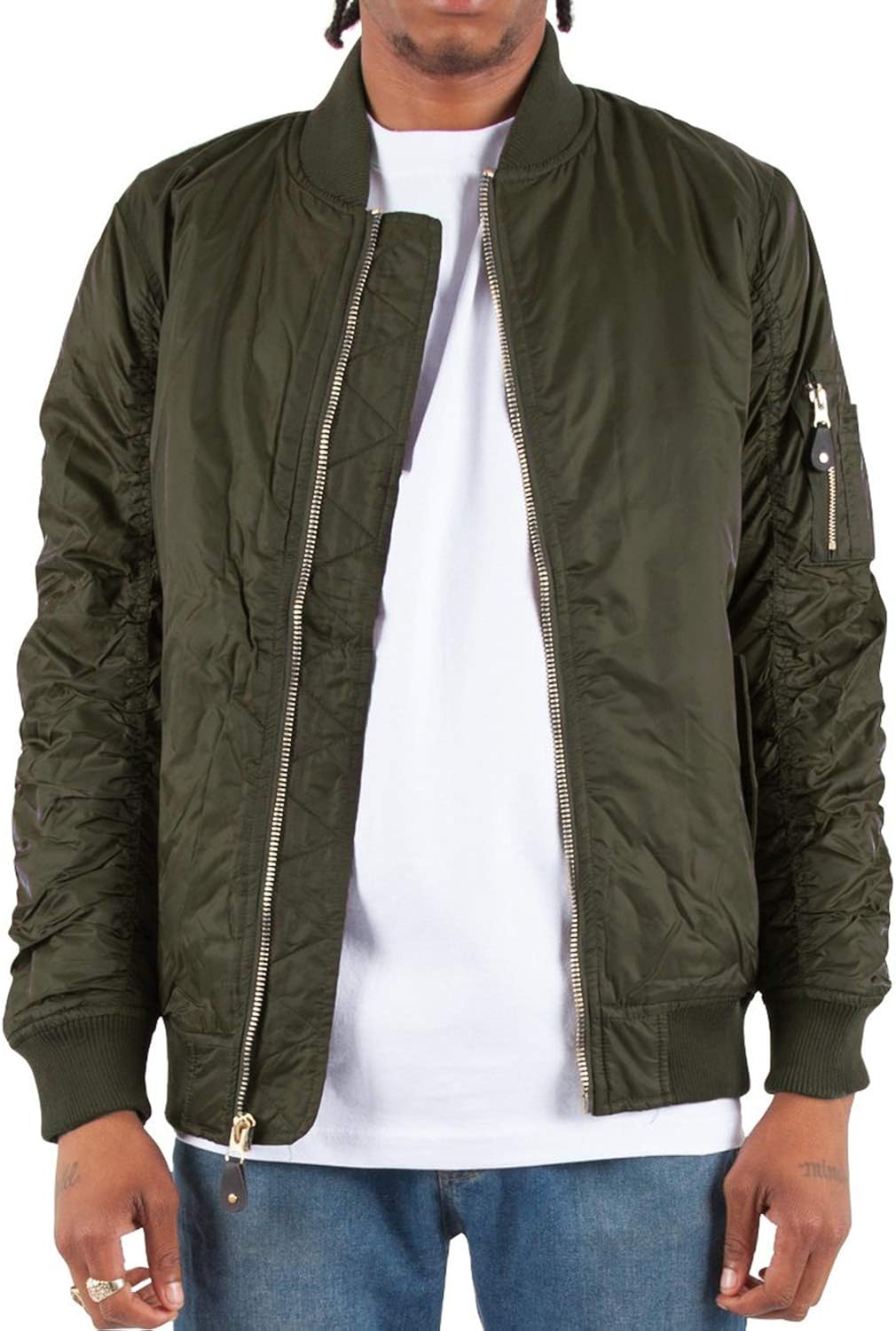 Shaka Wear Men S Flight Jackets Casual Ma 1 Bomber Coat Windbreaker Full Zip Fully Lined Regular And Bigs S 3xl At Amazon Men S Clothing Store