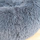 Fhodigogo Plush Donut Dog Cat Bed Fluffy Calming Round Warm Nest 3kg view 7