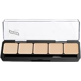 Graftobian Professional Makeup - Neutral #2 Cream Foundation Palette, Contour Palette and Color Corrector for Full Coverage Foundation - 5 Well Concealer for Light to Medium Skin