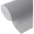 Shelf and Drawer Liner for Kitchen Cabinets Non-Adhesive, Non Slip Durable Strong Clean Long Size 12 Inches X 10 Feet, Shelves, Cabinets, Storage, Kitchen and Desks, Light Gray