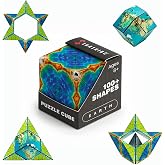 Shashibo DODECA Magnetic Puzzle Cube, Stress Relief Fidget Toy | 100+ Possible Shapes, Sensory Fidget Toy For Adults &amp; Kids, Fun Shape Shifting Puzzle Box For All Ages