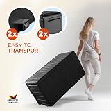 Deuba Marvel+ by KETER 270 L Garden Storage Box Wood Effect Anthracite view 8