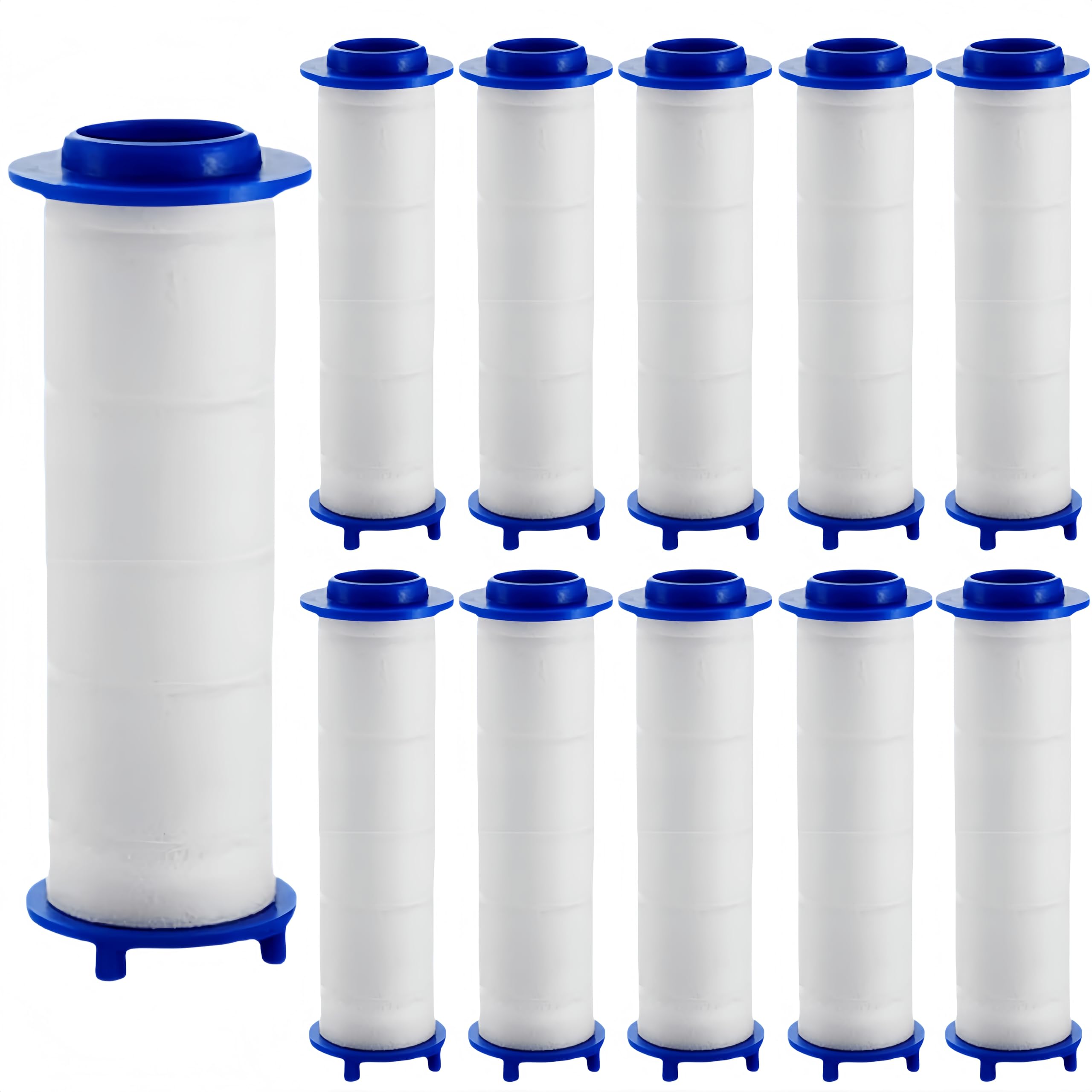 Photo 1 of 10Pcs Shower Head Filter Drivese, 2.75 Inch Ion Shower Dropse Head Filter PP Cotton Replacement Cartridge, Water Filter Core Cotton For Handheld Showerheads.