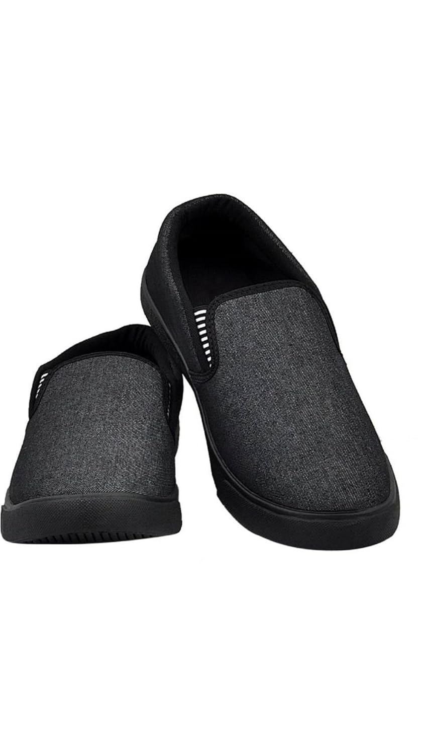 hotstyle denim black canvas casual sneakers