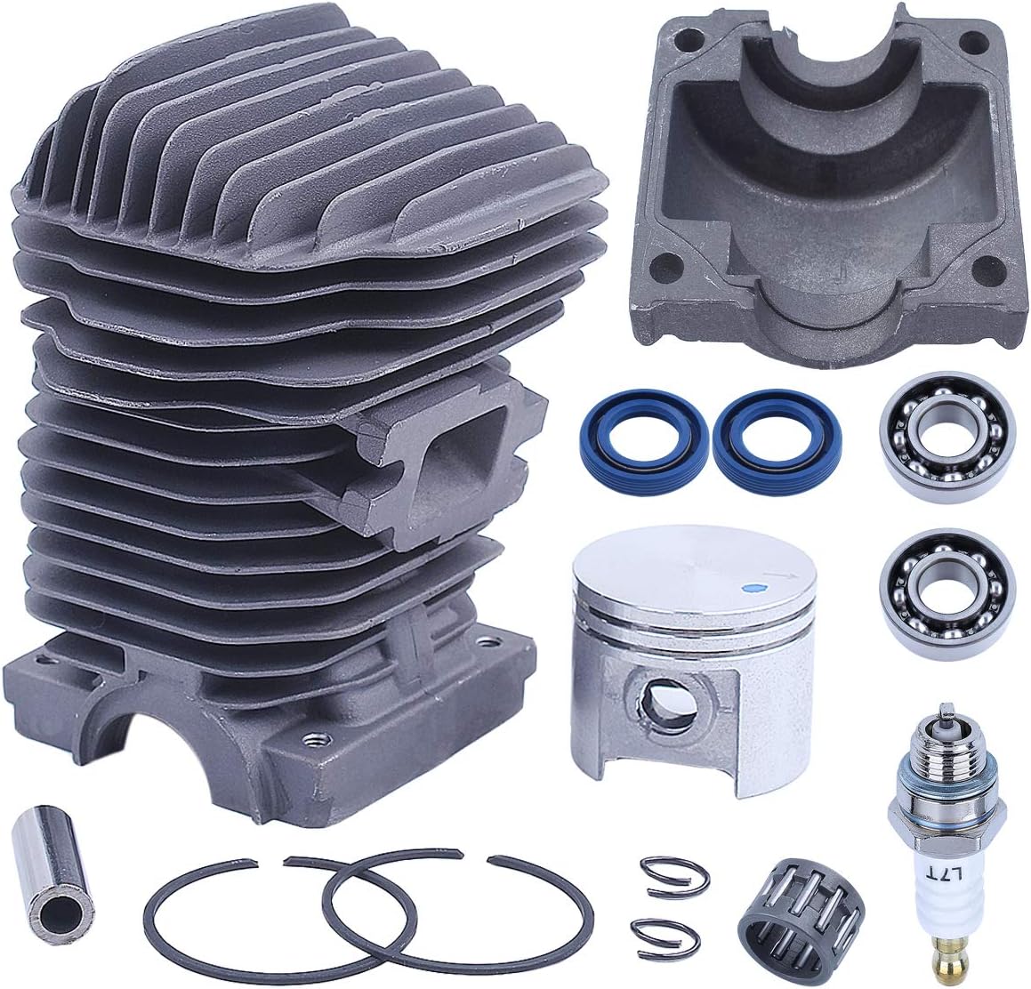 40mm Cylinder Piston Kit for Stihl MS210 021 MS 210 Chainsaw with Crank Bearing Oil Seals Engine Pan Needle Bearing Spark Plug Replacement Parts for 1123 020 1216 11230201216 - Image 4