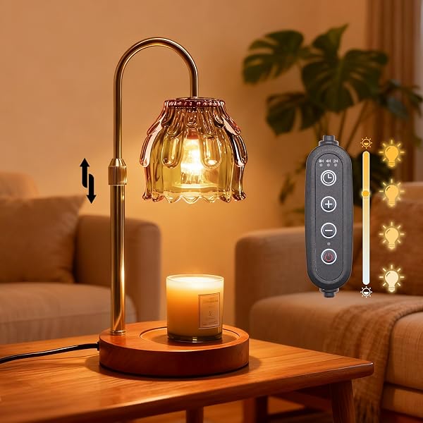 CANDLE WARMER LAMP WITH TIMER AND DIMMER 4-LEVEL...