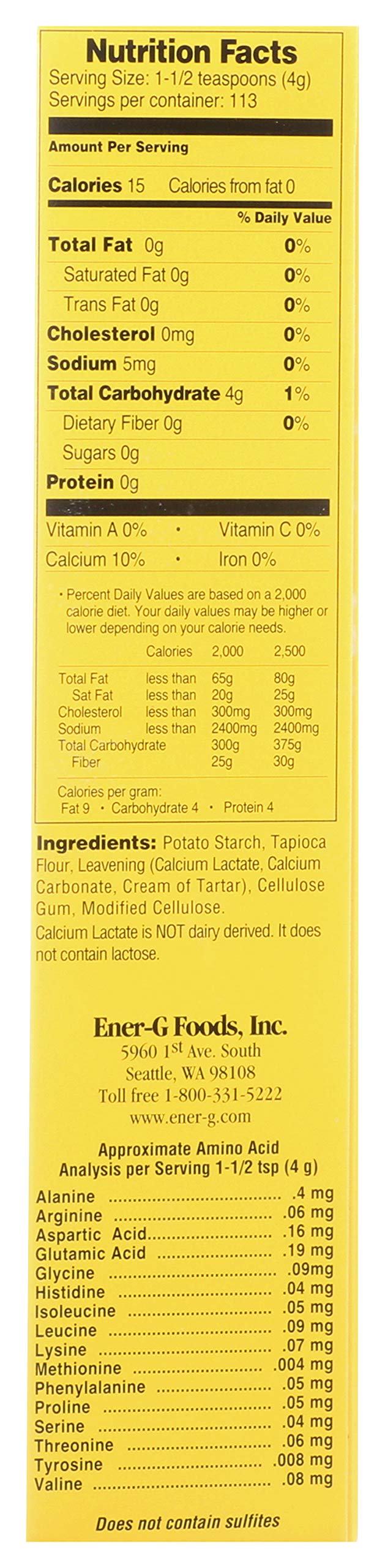 EnerG Egg Replacer 16 oz Buy Online in UAE. Grocery Products in