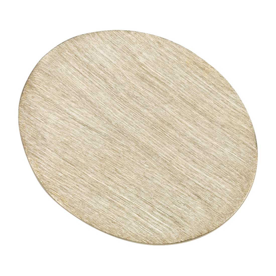 NKlaus candle plate oval 10x8cm aluminium gold coaster decorative plate in slate look 10378