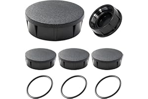 FRUSSONIA 4-Pack Sprinkler Head Caps Compatible with Rain Bird 1800 Series Sprinklers, Replacement for 1800XC Model, UV-Resistant ABS and Nitrile Rubber O-Ring