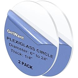 GetWant 2PCS Clear Acrylic Round Disc Acrylic Cake