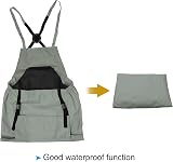 PATIKIL Gardening Apron with Pockets, Adjustable Cross Back Straps, Grey view 4