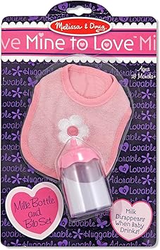 Melissa and Doug Milk Bottle and Bib Set