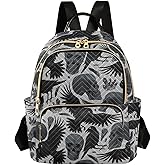 Sletend Mini Backpack Gothic Crows Skulls Gothic Fashion Backpack Purse for Women,Handbag Shoulder Bag Casual Daypack, Ladies Gift for College Work (S)
