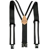 MELOTOUGH Suspenders with Non-Metal End Clip Reflective Safety Belt Clip