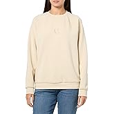 Armani Exchange womens Studs Center Chest Icon Logo Crewneck Sweatshirt