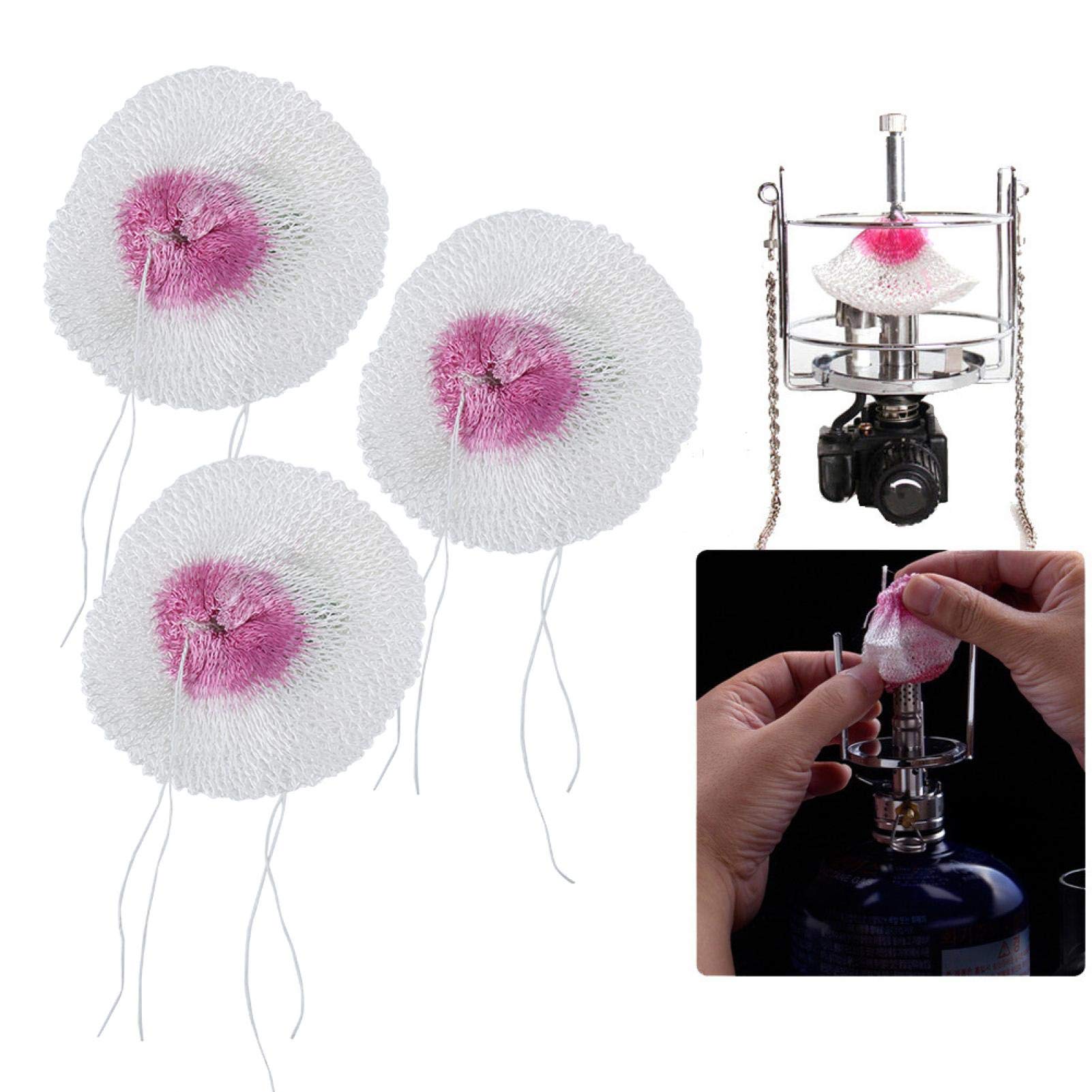 Asixxsix Kerosene Lamp Mantles, Paraffin Mantles, Non‑Radiation 20Pcs for Picnics Wear‑Resistant High Temperature Resistance Outdoor