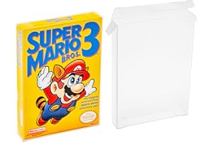 Viturio Nintendo NES Game Box Protector Cases (10 Pack) Clear Plastic .35mm