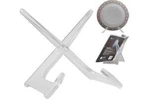 LRANFOW Plate Stand Easel Frame Holder for Photo Albums, Frames, Certificate Document Frame, Large Platters, Dishes, Hardcover Book (6.5 inch Tall for Item Under 2" in Depth)