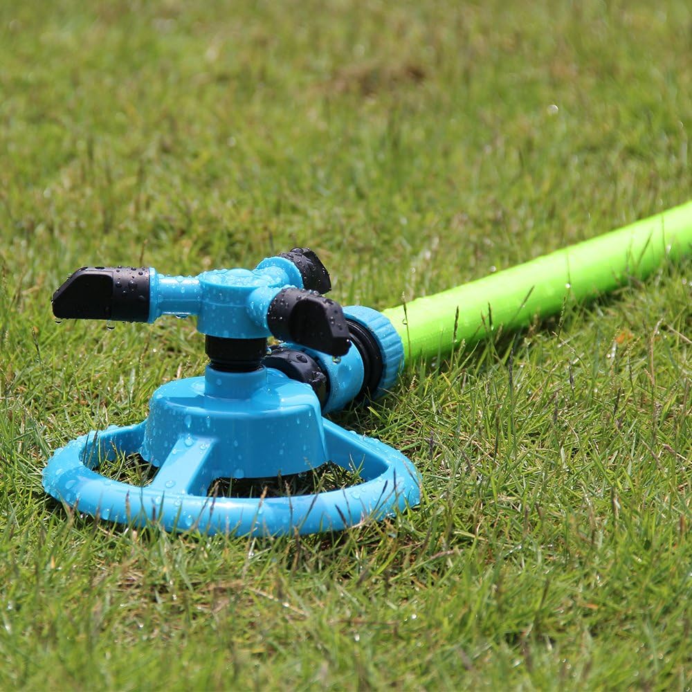 Kadaon Lawn Sprinkler Automatic Garden Water Sprinklers Lawn Irrigation System 3600 Square Feet Coverage Rotation 360 Degree : Garden & Outdoor