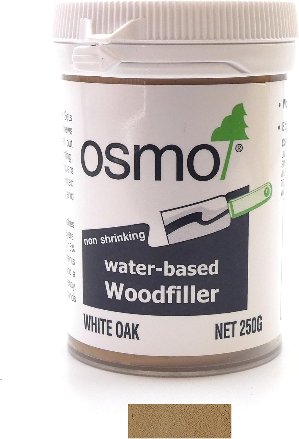 Osmo Water-based Woodfiller 250g White Oak - Multi-purpose Filler