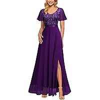 Amazon.com: Miusol Women's V Neck Elegant Lace Ruffle Bridesmaid Maxi Dress  (Small, Green) : Clothing, Shoes & Jewelry