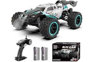 Scientoy 1:14 RC Cars 50 KM/H, High Speed 4WD All Terrain RC Truck, Offroad Remote Control Car with 60 Mins Running, Fast RC Cars for Adults with 2 2000 mAh Rechargeable Batteries,Gifts for Teen Boys