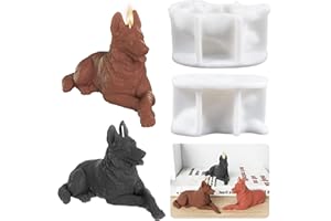 ESEDAGE 3D Dog Soap & Candle Mold - Silicone 3D Molds for Candy & Home Decor - Resin Casting & Making Molds