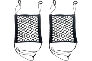 MOODKEY Upgrade Cargo Net for Motorcycle Helmet Storage, 11"X9.8" High-Elastic Double Layer Bungee Net (11x9.8 Inch)