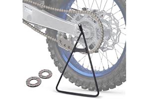 AnXin Dirt Bike Triangle Stand Motorcycle Stand Kickstand with Grip Donuts Universal for 80-500cc Dirtbike Supermoto Motocros