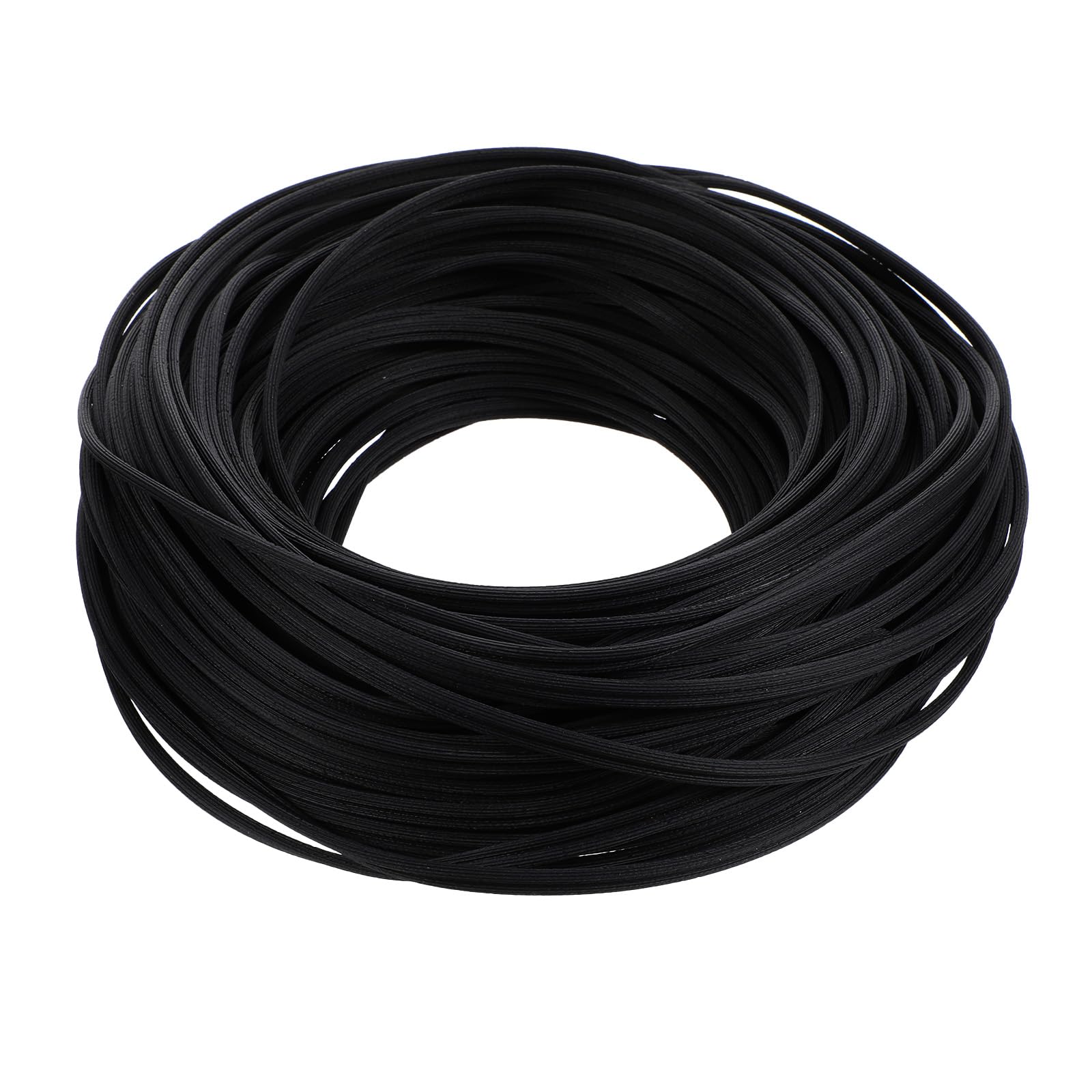 Photo 1 of 250ft Black Window Screen Spline 0.125 Inch Screen Door Retainer Spline Hollow Serrated Rubber Cord Repair Spline for Repairing & Installing Window and Door Screens
