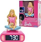 Lexibook Barbie Nightlight Alarm Clock Pink