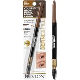 Revlon ColorStay Brow Pencil, 210 Soft Brown, 0.021 oz | Waterproof eyebrow pencil with a built-in spoolie brush. No smudging, no fading, with up to 24 hours of wear.