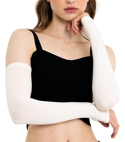 Meiliyizu Manchons de bras, gants de bras pour femmes, gants de bras de danse japonaise Y2K, gants de bras sans doigts pour boîte de nuit Meiliyizu Manchons de bras, gants de bras pour femmes, gants de bras de danse japonaise Y2K, gants de bras sans doigts pour boîte de nuit