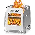 Lixada Wood Burning Camping Stove - Portable Titanium Alcohol Stove For Backpacking & Outdoor Cooking