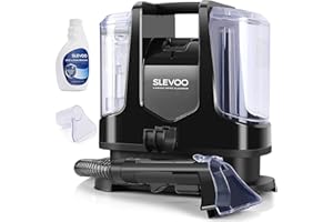 SLEVOO Carpet Cleaner Machine 10.5Kpa Strong Suction, 400W Powerful Motor, Portable Upholstery Cleaner with Spot and Stain Remover for Pet Accident, Rugs, Carpet and Upholstery