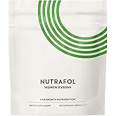 Nutrafol Women's Hair Growth Supplements, for Women 18-44 Years Old, Clinically Tested for Visibly Thicker, Stronger Hair, 100% Vegan Ingredients, Dermatologist Recommended - 1 Month Supply, 1 Pouch